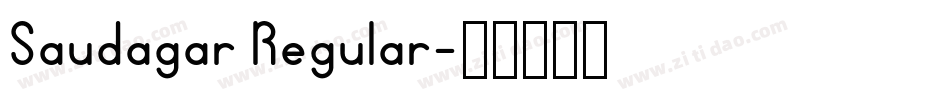Saudagar Regular字体转换